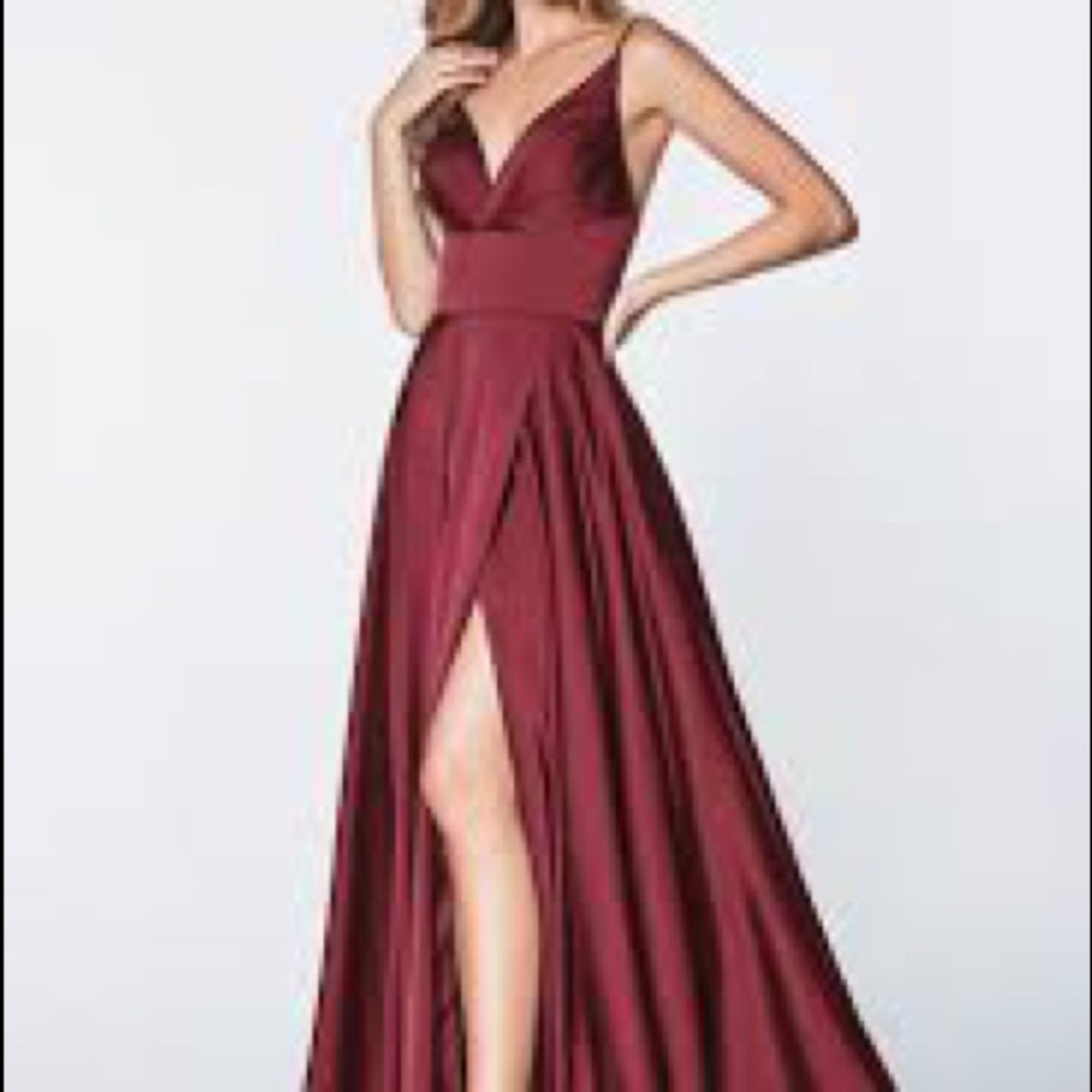 Burgundy Bridesmaids Dress